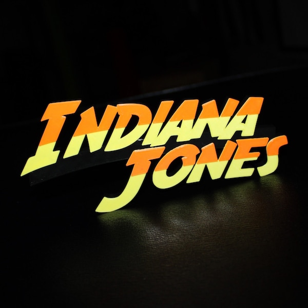 Indiana Jones 3D printed Logo Art