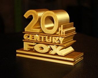 Arte del logotipo impreso en 3D de 20th Century Fox