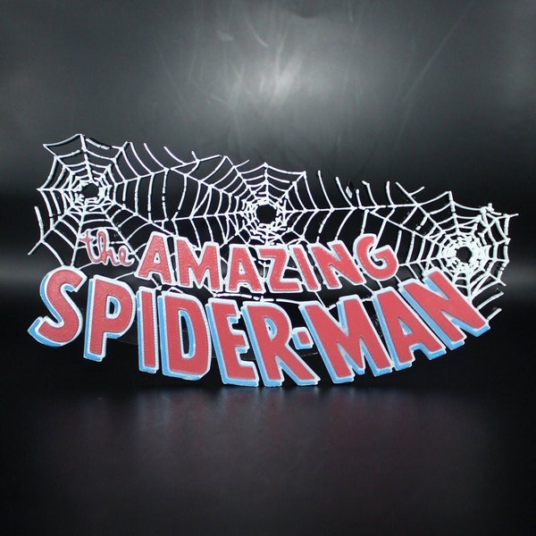 The Amazing Spider-Man 3D printed Comic Logo Art