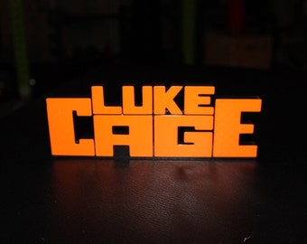Luke Cage (Power Man) 3D printed Comic Logo Art