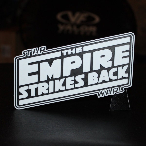 Star Wars The Empire Strikes Back 3D printed Logo Art