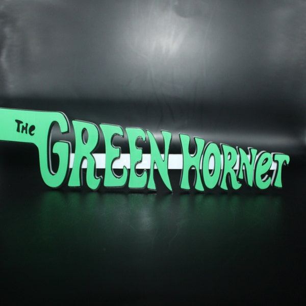 The Green Hornet 3D Printed Logo Art