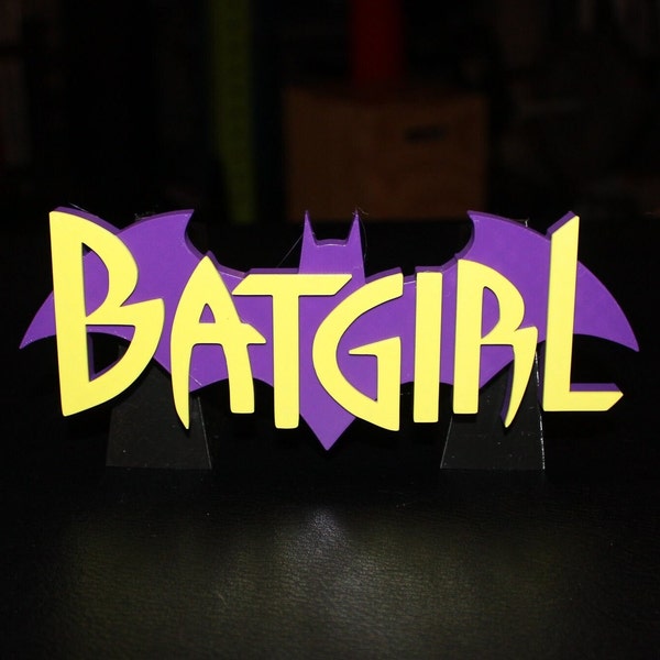 Batgirl 3D printed Comic Logo Art