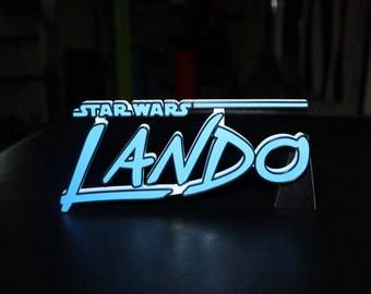 Lando 3D-geprint logo Art