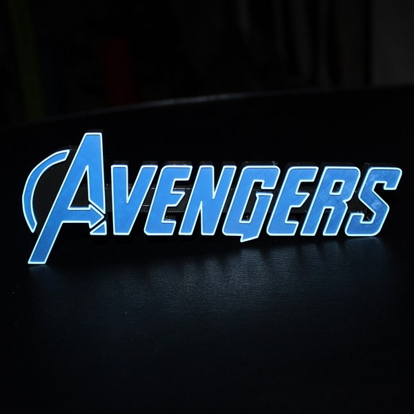 Avengers 3D printed Comic Logo Art