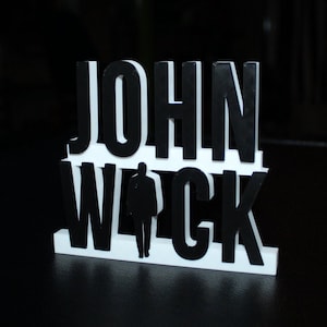 John Wick Movie 3D Printed Logo