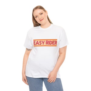 Easy Rider Graphic Logo Tshirt Unisex Heavy Cotton Tee