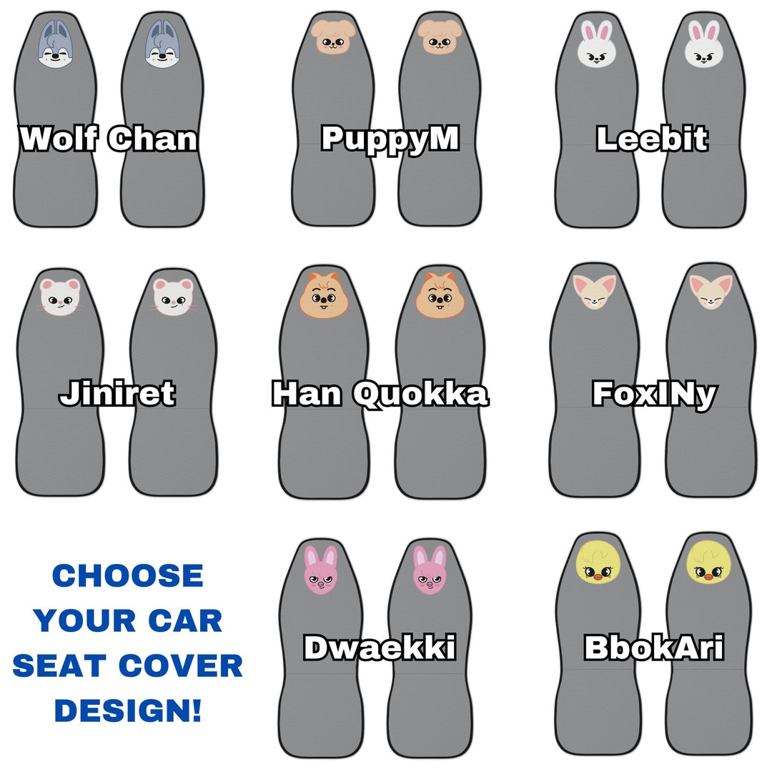 Stray Kids Car Seat Cover SKZOO Car Accessories Kpop Han Quokka Etsy