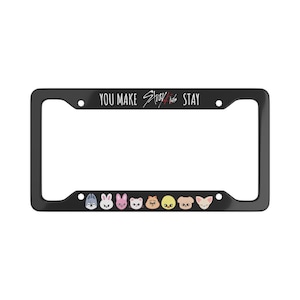 Stray Kids License Plate SKZOO Car License Frame Stray Kids Car Accessories KPOP