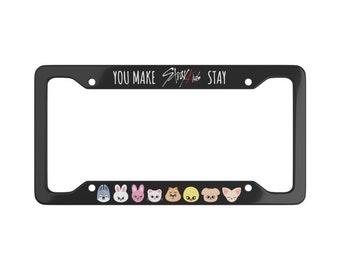 Stray Kids License Plate SKZOO Car License Frame Stray Kids Car Accessories KPOP