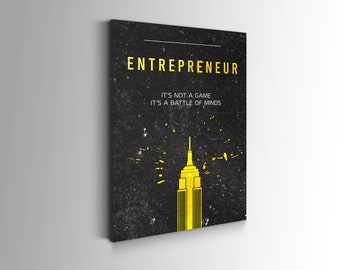 Entrepreneur Posters - Motivational Canvas Posters Prints - Wall art for Office Home Decor - Success canvas art - minimalist art