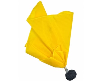 Bandera de penalti dorada de Great Call Athletics / Fútbol profesional con balón negro / Banderas oficiales de nailon ripstop de doble banda resistentes al agua
