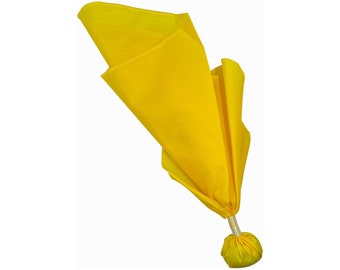 Great Call Athletics/fútbol profesional Bandera de penalización dorada/bandera amarilla de nailon Ripstop resistente al agua de doble banda Lacrosse