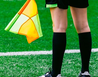 Professionelle Schiedsrichter-Flagge – Gelb, Mit Gewichtetem Ball, Wasserdicht, Für Fußball