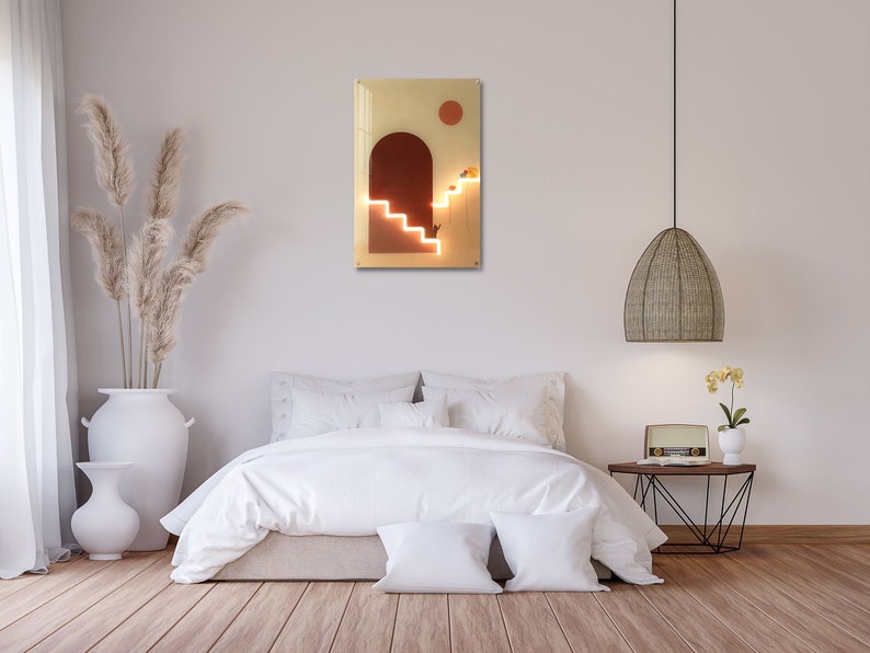 Neon Light Painting Acrylic Artwork Custom Neon Sign Neon Etsy