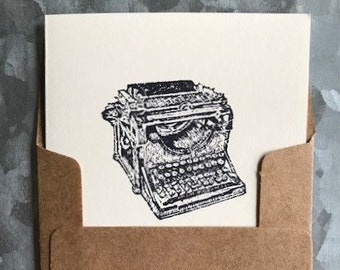 Mini Card Set of 12, Typewriter Mini Card Set