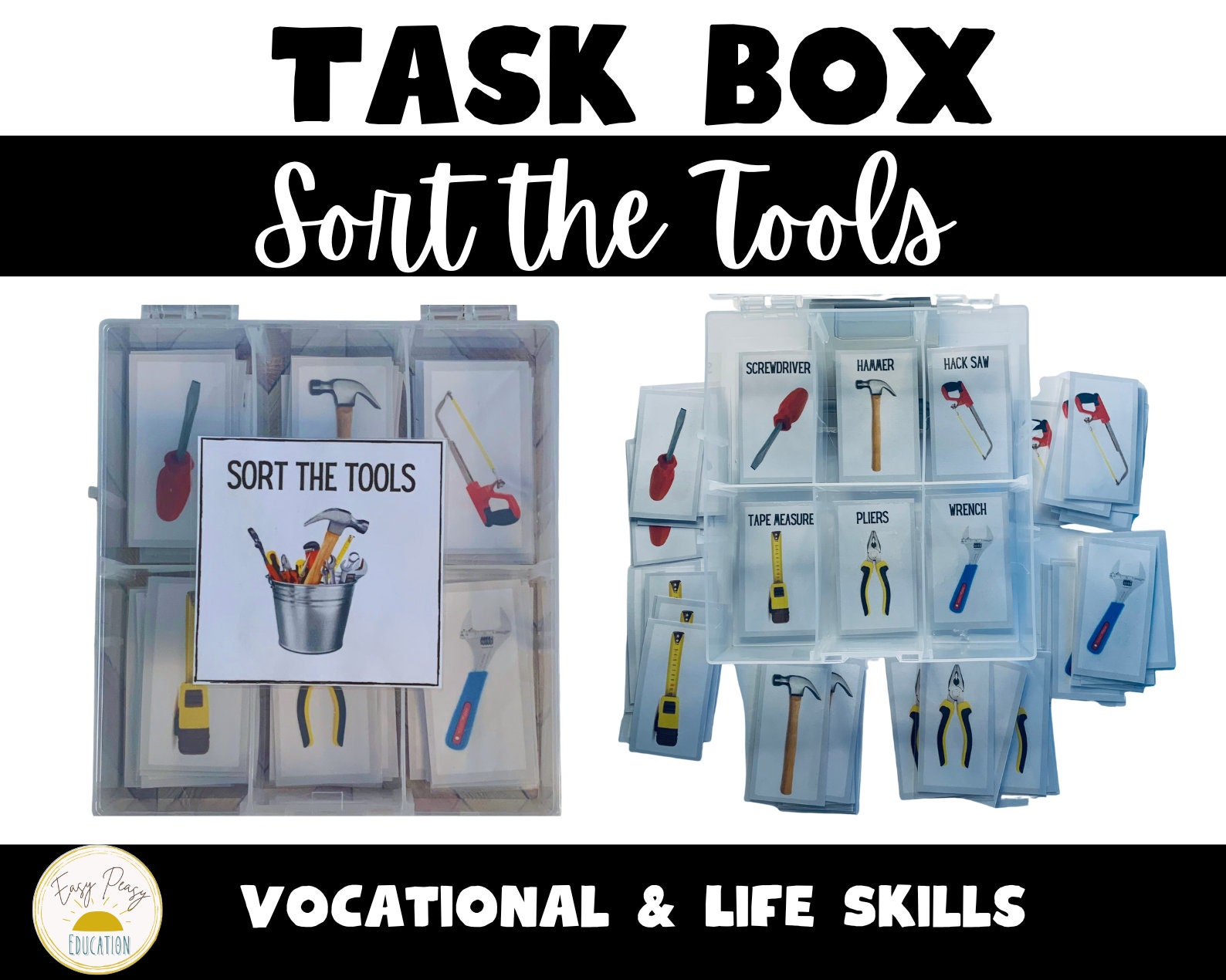 Task Box for Special Education | Vocational Task | Life Skills Work Box ...