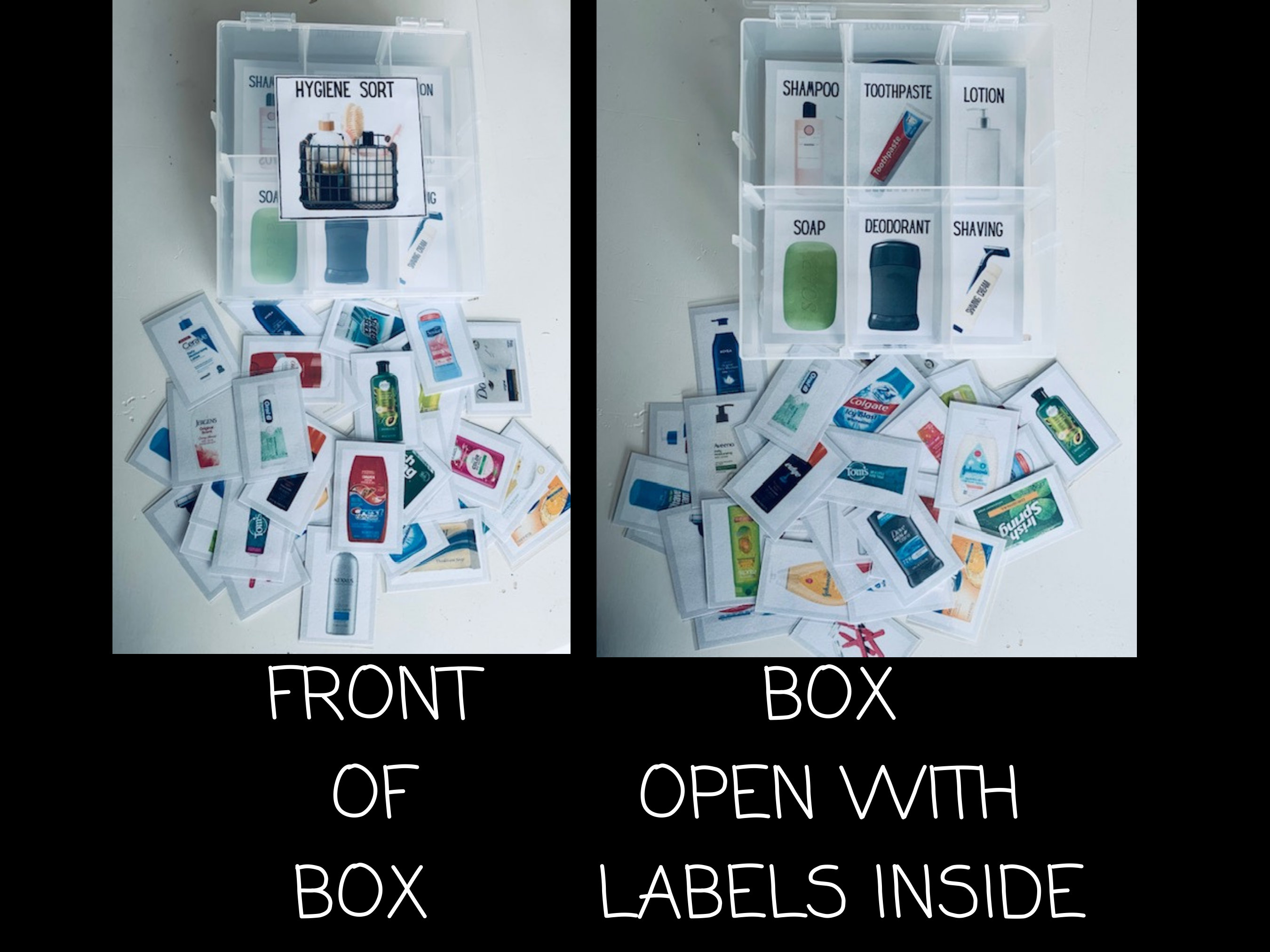 Special Education Task Box Life Skills Task Box Sort the Hygiene