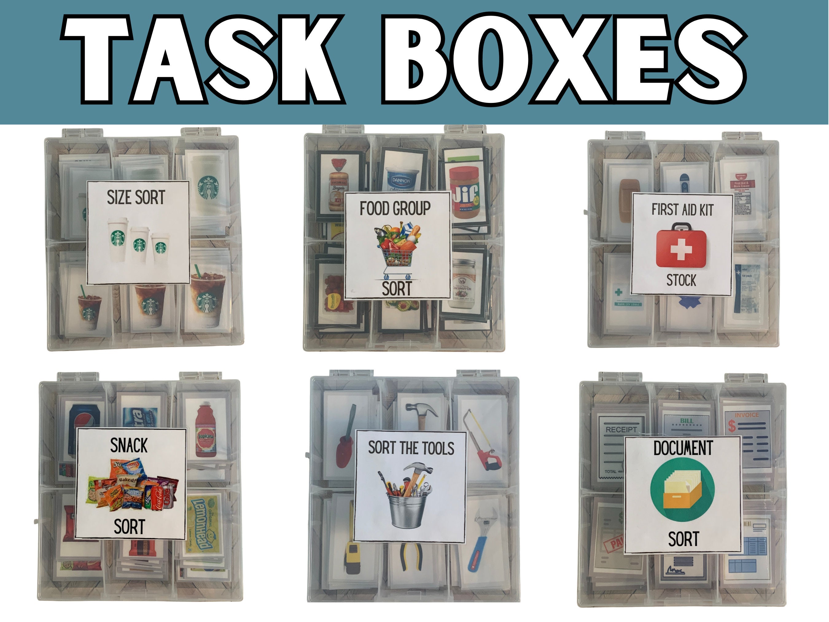 MATH SKILLS Mini Task Boxes for Assessment Instruction Independent