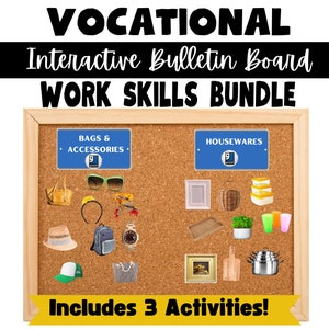 Bacheca interattiva sulle abilità di vita / Casella delle attività sulle abilità lavorative per l&#39;istruzione speciale / Attività sulle abilità professionali / Applicazione nel mondo reale