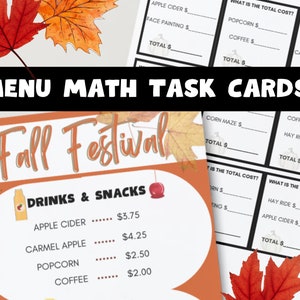Menu Matematyka | Karty zadań pieniężnych | Aktywność matematyczna o tematyce jesiennej | Pole dyni | Praca niezależna | Matematyka umiejętności życiowych