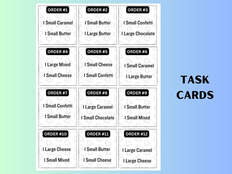 Menu Math Task Cards for Special Education Centers and Life Skills ...