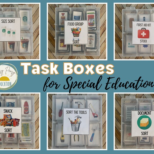 Life Skills Task Boxes Etsy