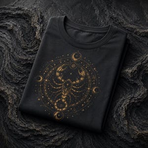 Scorpio Zodiac , Zodiac Scorpio SVG, Scorpio Sign Shirt Design, Celestial Scorpio Vector, Minimalist Astrology Graphic