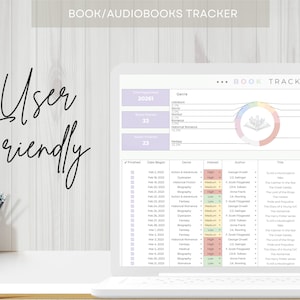 Reading Book Tracker, Book Tracker Template, Track Your Reading, Reading Log, Book Journal, Google Sheets and Excel Spreadsheet 2024 image 10