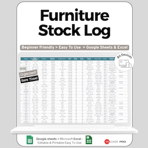 Furniture Layout Organizer Google Sheets Track Room Placement Costs Measurements Interior Design Inventory Planner
