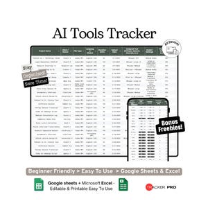 AI Tools and Whisper Transcription Project Tracker Google Sheets Template  AI Projects, Transcriptions and Workflow Log  Microsoft Planner