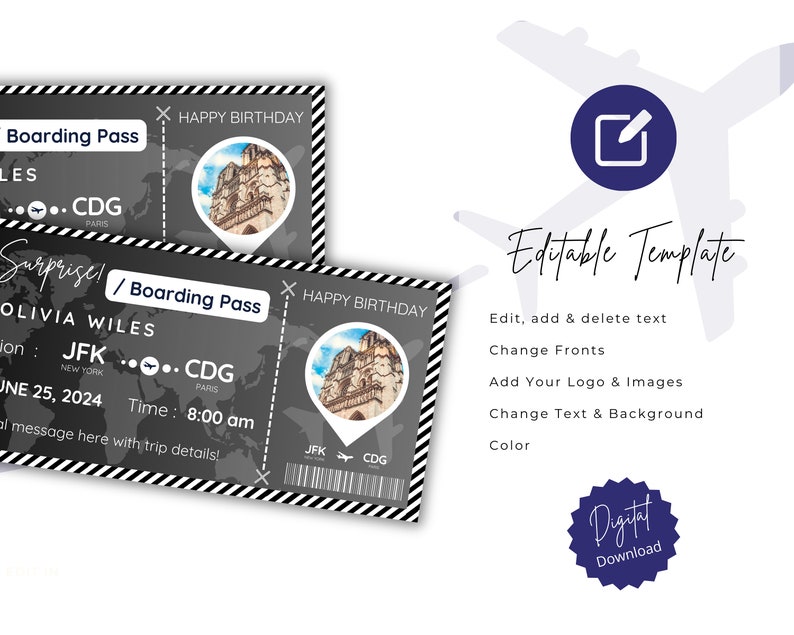 Editable Boarding Pass Template - Il 794xN.5495307603 Qgm2 