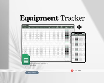 Equipment Tracker, Business Inventory Tracker, Asset Tracker, Heavy Equipment, Farm Equipment, Rental Equipment List, Inventory Management