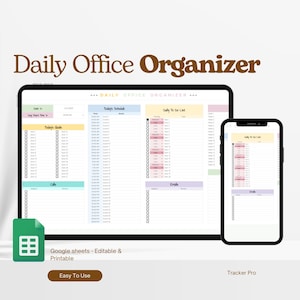 Organizador de oficina, Planificador de oficina, Planificador de tareas, Planificador diario, Planificador de tareas, Hoja de cálculo de planificación, Hoja de trabajo de planificación, Horario de oficina