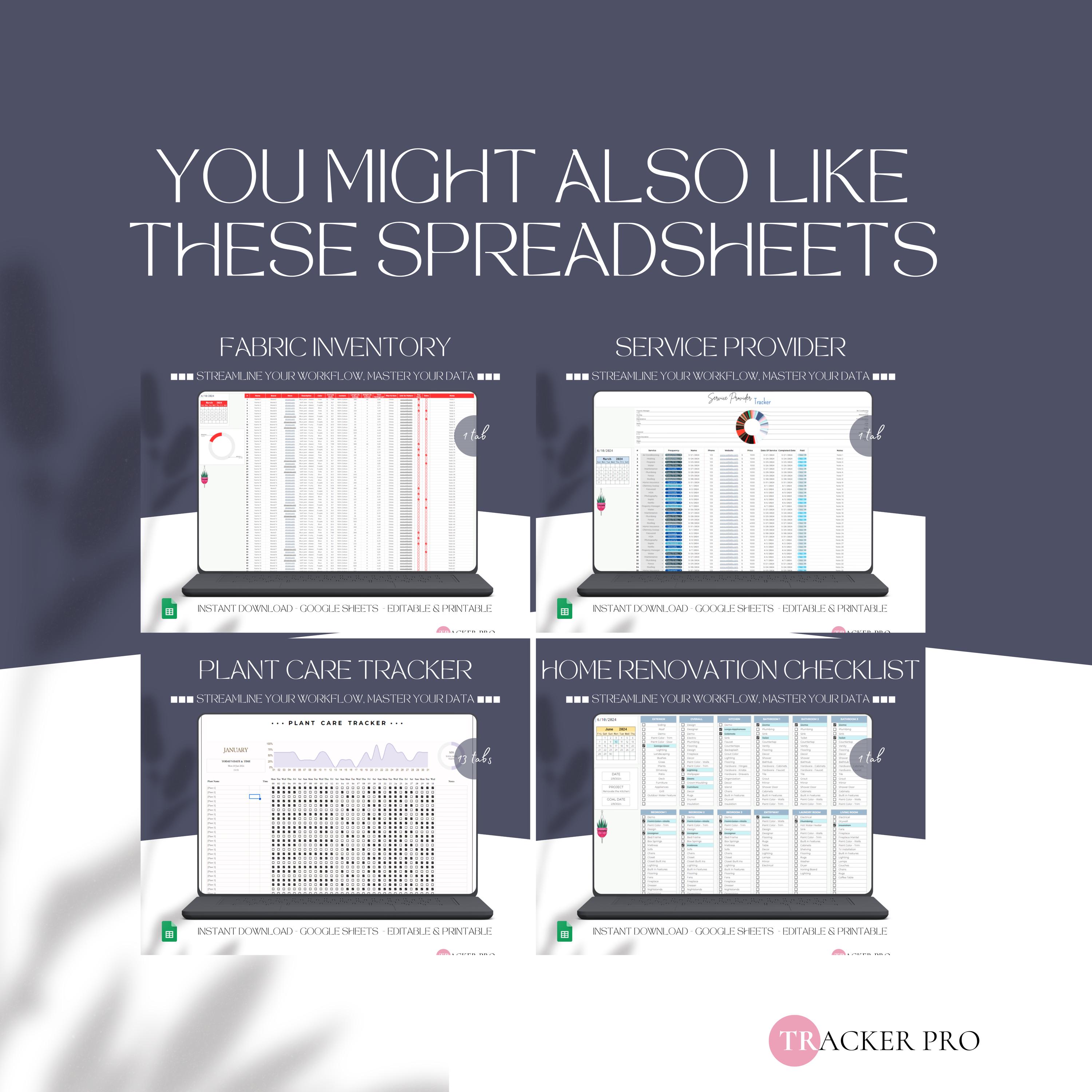 Cleaning Checklist Spreadsheet Template for Google Sheets, Cleaning ...