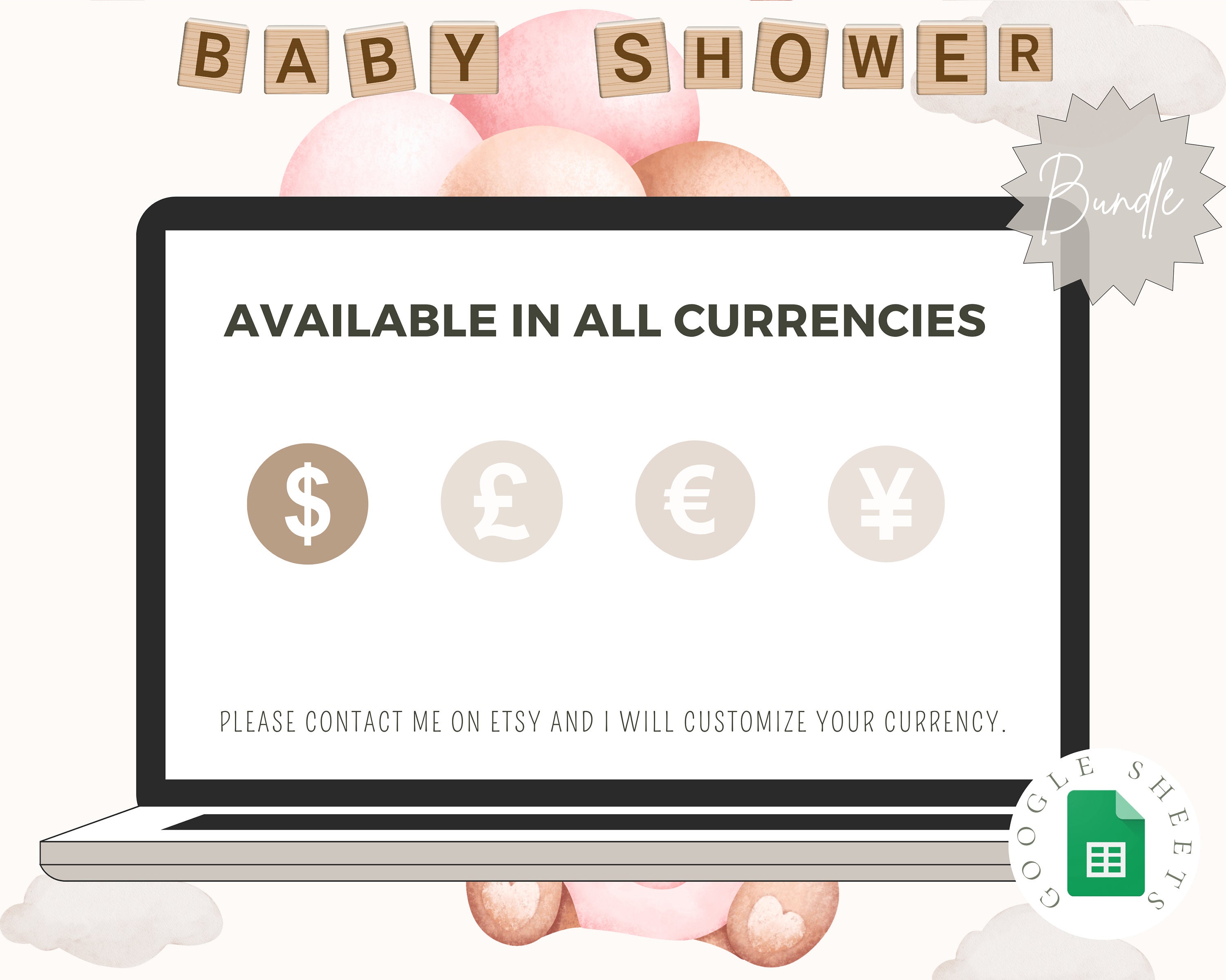 Baby Shower Budget Party Planning Event Budget Tracker for Shower ...