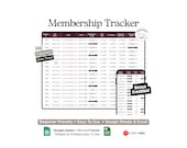 Membership Program Sign-Up and Renewal Tracker Google Sheets Template (Member Database, Renewals and Subscription Log)