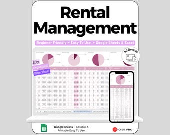 Airbnb Spreadsheet Google Sheets Template, Short Term Rental Booking & Income Expense Tracker, Vacation Rental Host Bookkeeping, Digital