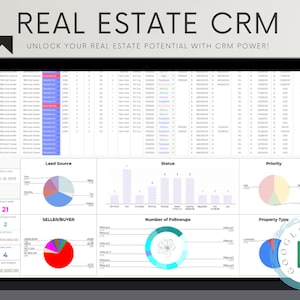 Realtor CRM, Realtor Client Tracker, Realtor Client Sheet, Realtor Client Management Realtor Sales Tracker Realtor Lead Tracker Google Sheet