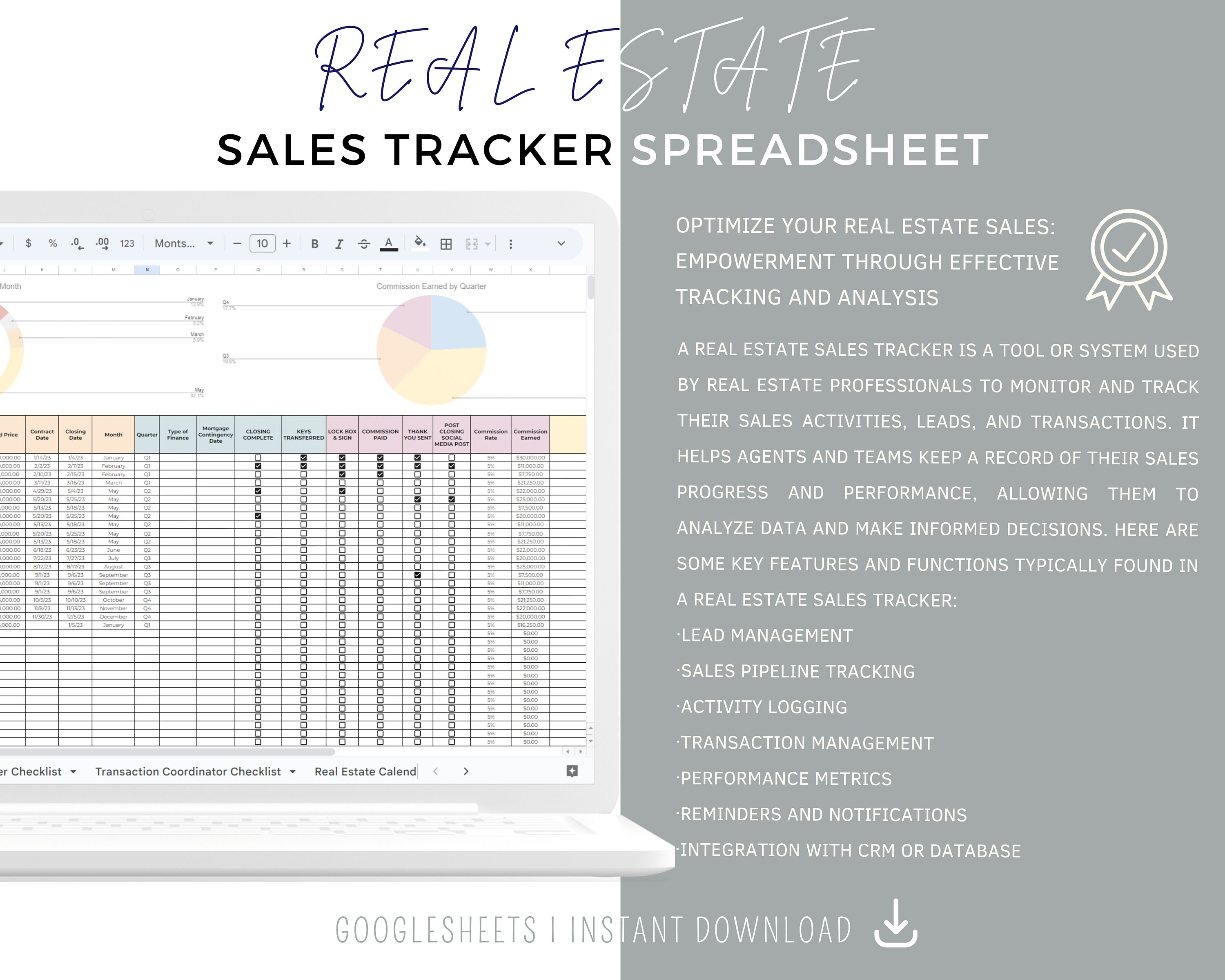 Real Estates Sale Tracker Real Estate Sale Tracker Realtor Etsy