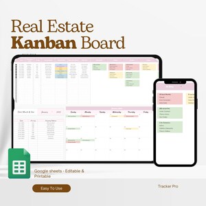 Real Estate Excel, Real Estate Templates, Realtor Template, Task Management Google Sheets, Task Manager Spreadsheet Task Tracker Excel Sheet