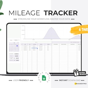 Mileage Expense Tracker, Mileage Log, Mileage Calculator, Mileage Tracker Spreadsheet, Mileage Tracking, Car Mileage Tracker Google Sheet