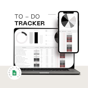Task Tracker Spreadsheet Google Sheets To Do List Template Task Management Dashboard Daily Weekly Monthly Planner Productivity Organizer