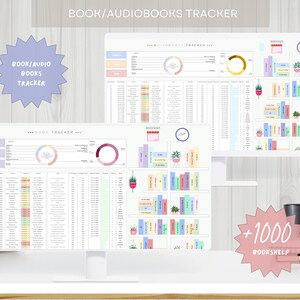 Reading Book Tracker, Book Tracker Template, Track Your Reading, Reading Log, Book Journal, Google Sheets and Excel Spreadsheet 2024 image 3