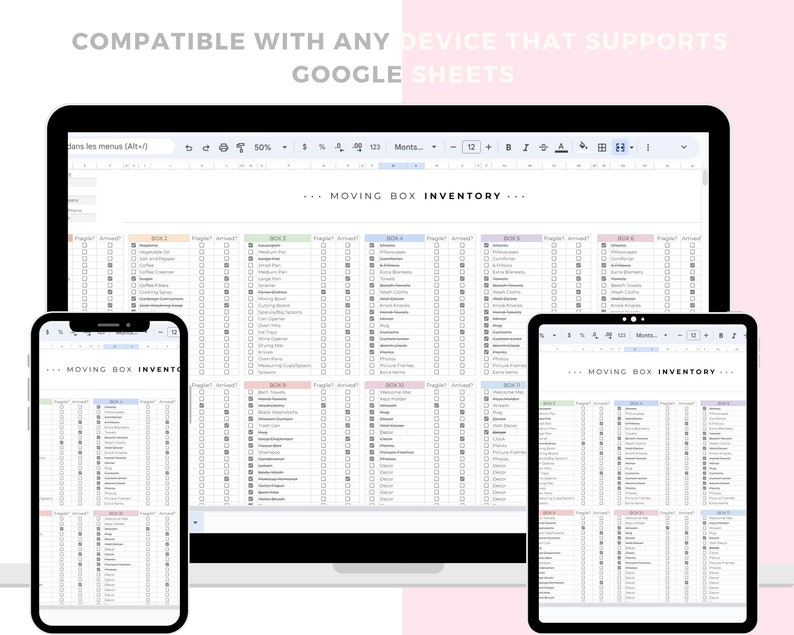 Home Moving Planner, 2023 House Move Tracker Excel and Google Spreadsheets, Moving Checklist Crate Packing List, New Apartment, House Budget image 4