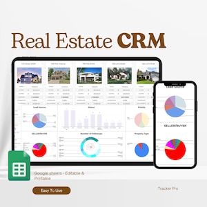 Client Tracker & Management Spreadsheet for Small Businesses w/ Task Tracker, Communication Log and CRM Dashboard for Google Sheets