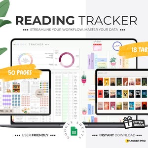 Tracker di audiolibri, Fogli Google per il tracker di libri, Pianificatore di lettura, Diario di tracker per libri, Foglio di calcolo per tracker di libri digitali, Foglio di calcolo per libri