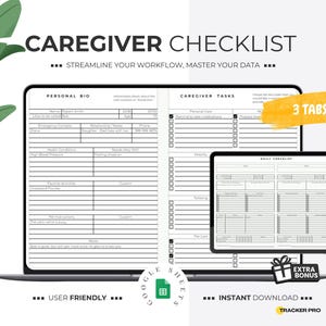 Caregiver Log Template, Caregiver Checklist, Medication Log, Elder Care, Home Health Aide, Caregiver Daily Log Senior Care Editable Journal