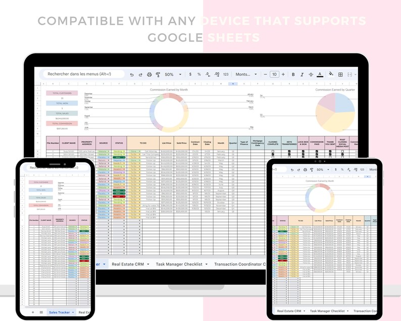 Real Estate Team Brokerage Sales Tracker Transaction Management Real