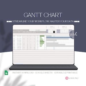 Team Task Tracker for Google Spreadsheet - Task Management Template, Task Planner Google Sheets, Task Manager, Digital To Do List for Teams